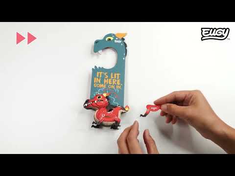 EUGY Door Hanger Red Dragon - video