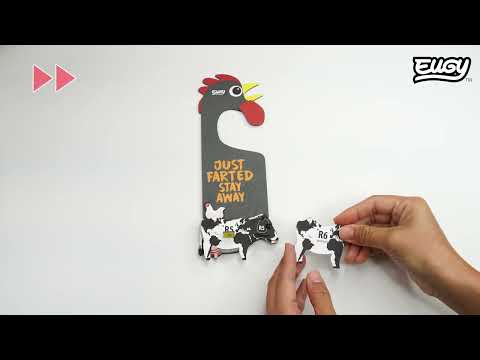 EUGY Door Hanger Holstein Friesian Cow - video