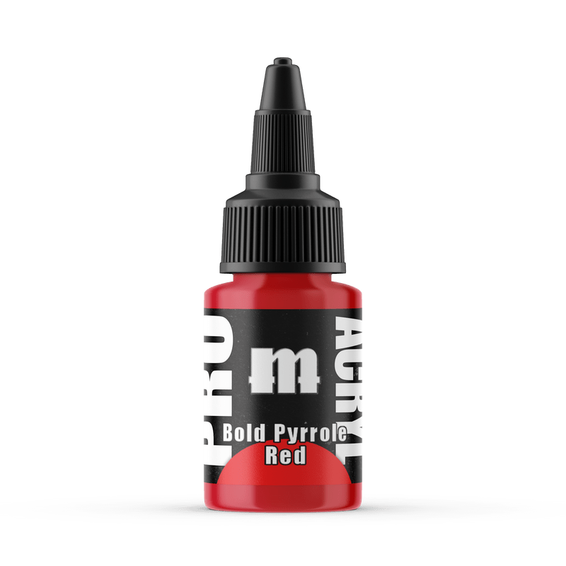 Monument Pro Acryl Bold Pyrrole Red 22ml dropper bottle