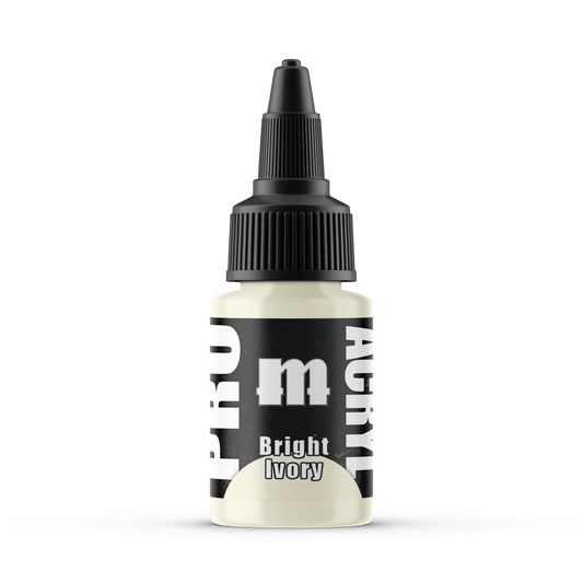 Monument Pro Acryl Bright Ivory 22ml dropper bottle
