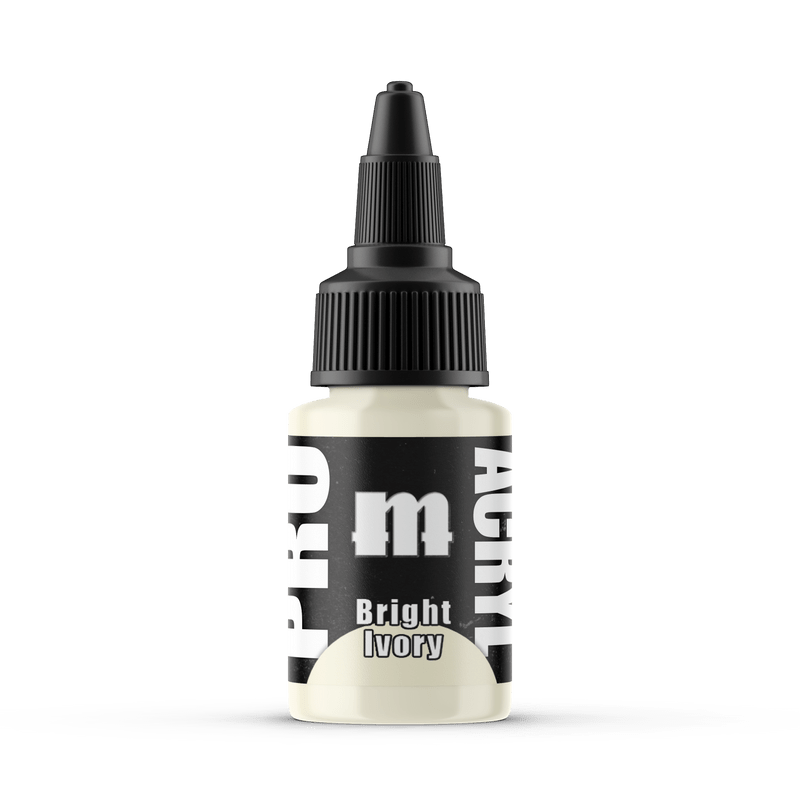 Monument Pro Acryl Bright Ivory 22ml dropper bottle