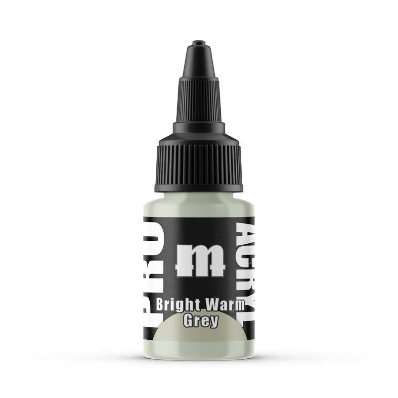 Monument Pro Acryl Bright Warm Grey 22ml dropper bottle