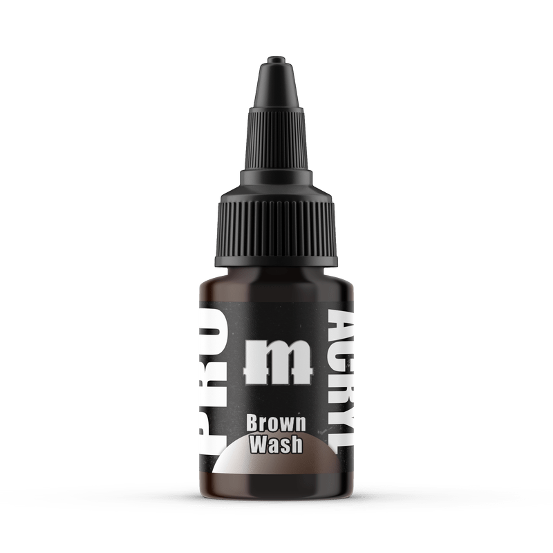 Monument Pro Acryl Brown Wash 22ml dropper bottle