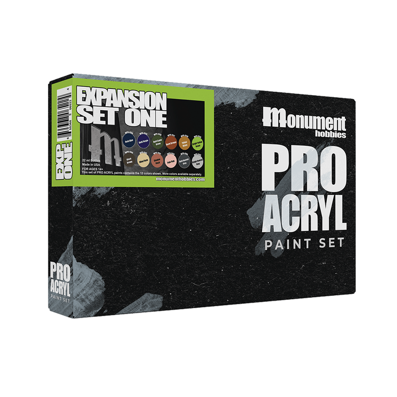 Monument Pro Acryl Expansion Set #1 - 12 Colors 22ml dropper bottle