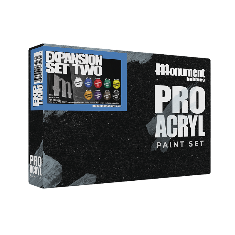 Monument Pro Acryl Expansion Set #2 - Transparents - 9 Colors 22ml dropper bottle
