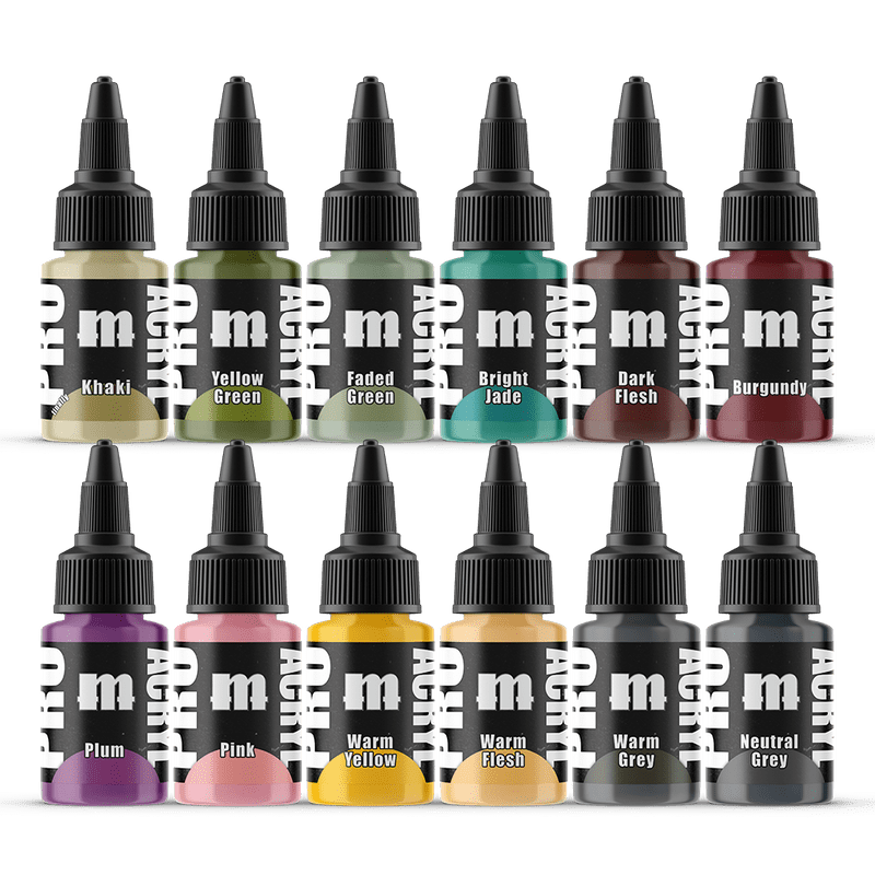 Pro Acryl - Expansion Set #4 - 12 Colors - Loaded Dice