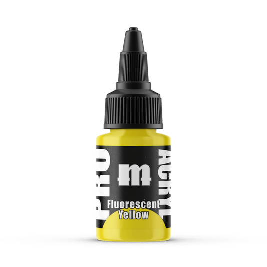 Monument Pro Acryl Fluorescent Yellow 22ml dropper bottle