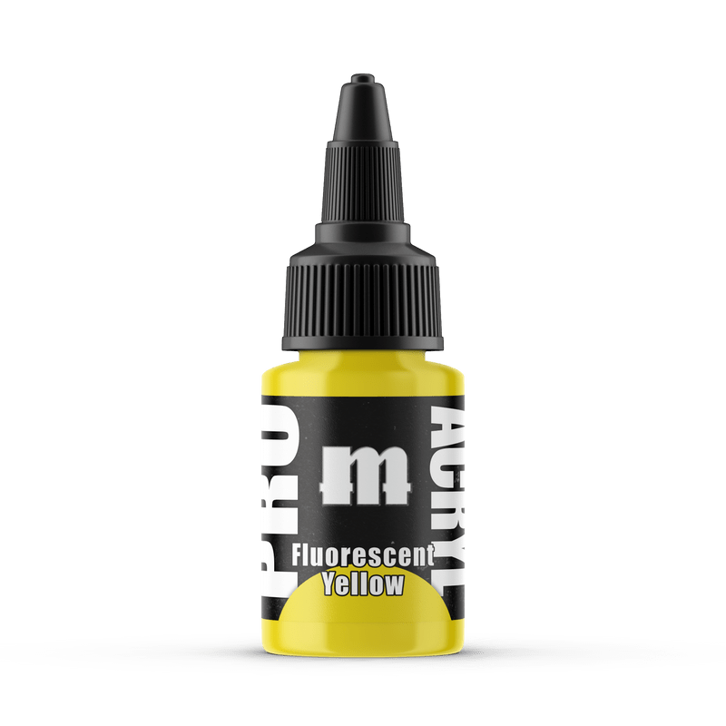 Monument Pro Acryl Fluorescent Yellow 22ml dropper bottle