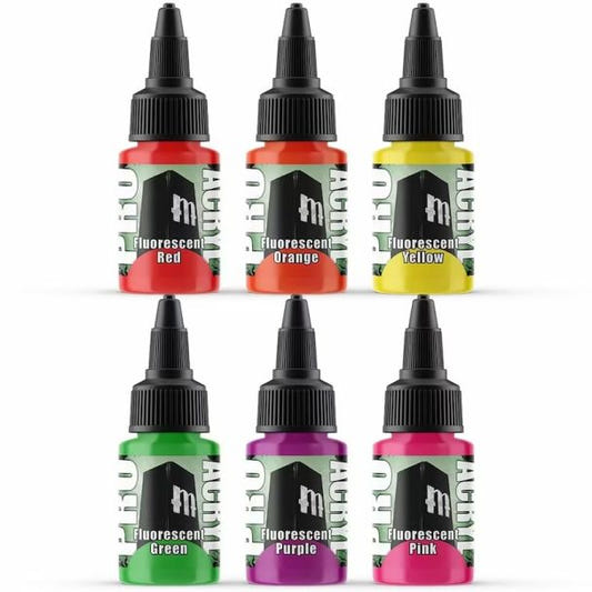 Monument Pro Acryl Fluorescents Set 22ml dropper bottle