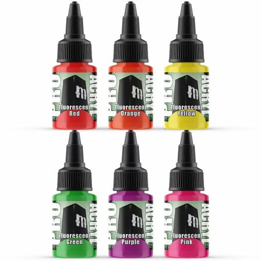 Monument Pro Acryl Fluorescents Set 22ml dropper bottle