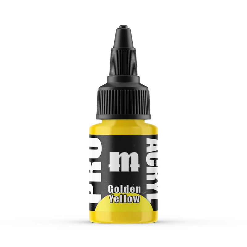 Monument Pro Acryl Golden Yellow 22ml dropper bottle