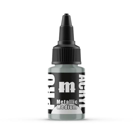 Monument Pro Acryl Metallic Medium 22ml dropper bottle