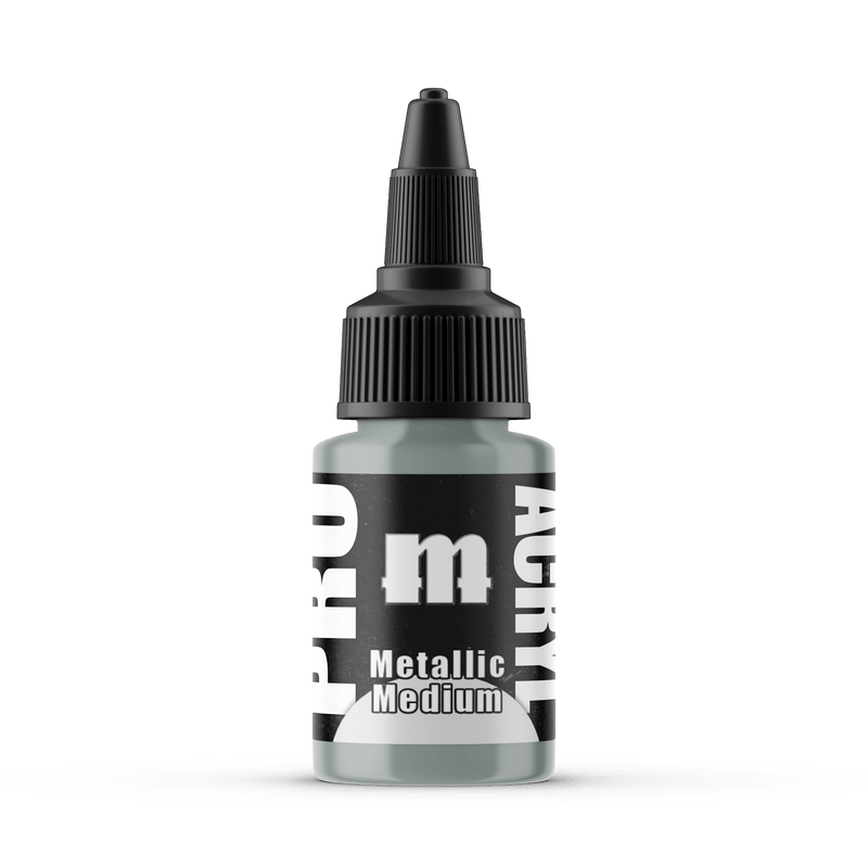 Monument Pro Acryl Metallic Medium 22ml dropper bottle