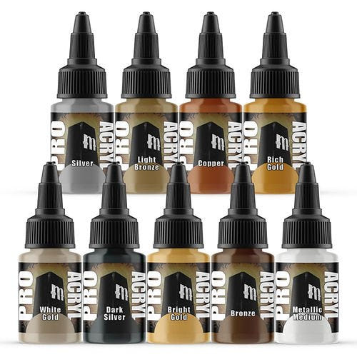 Pro Acryl - Metallic Set - 9 Colors - Loaded Dice