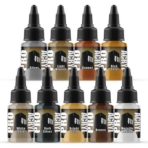 Pro Acryl - Metallic Set - 9 Colors - Loaded Dice