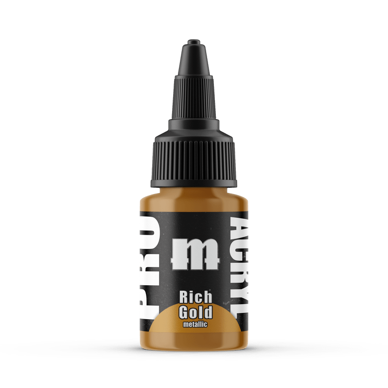 Monument Pro Acryl Rich Gold 22ml dropper bottle
