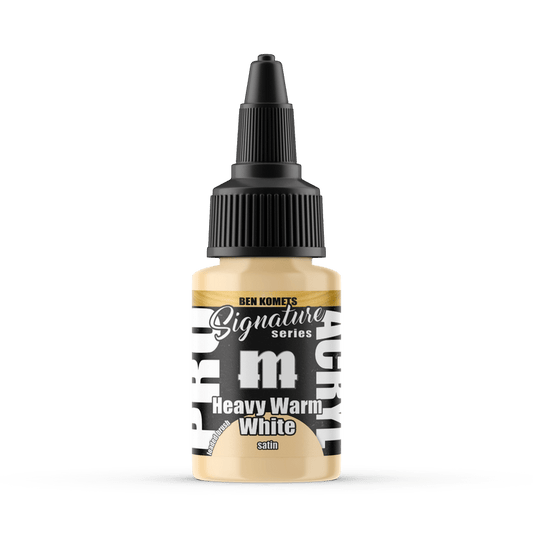 Pro Acryl Signature Series Ben Komets - Heavy Warm White 22ml dropper bottle