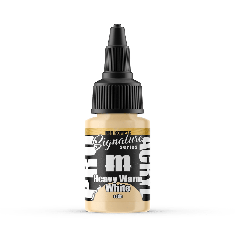 Pro Acryl Signature Series Ben Komets - Heavy Warm White 22ml dropper bottle