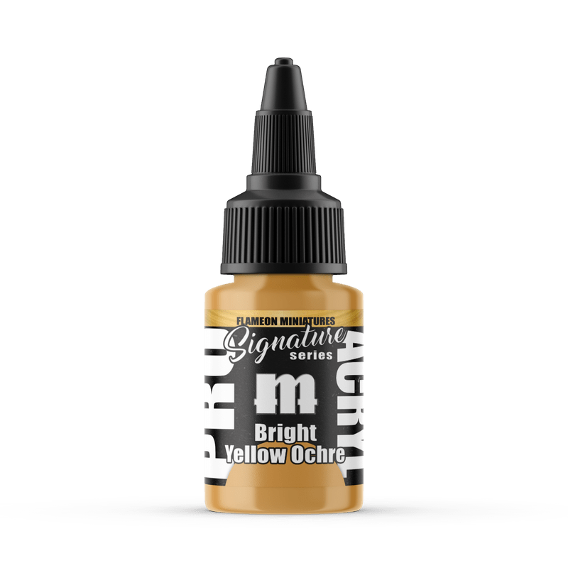 Pro Acryl Signature Series Flameon - Bright Yellow Ochre 22ml dropper bottle