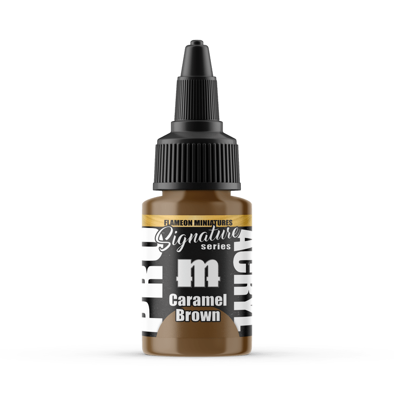 Pro Acryl Signature Series Flameon - Caramel Brown 22ml dropper bottle