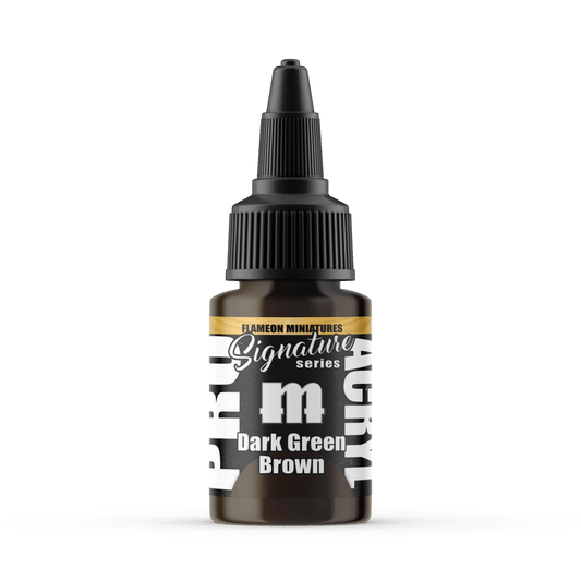 Pro Acryl Signature Series Flameon - Dark Green Brown 22ml dropper bottle