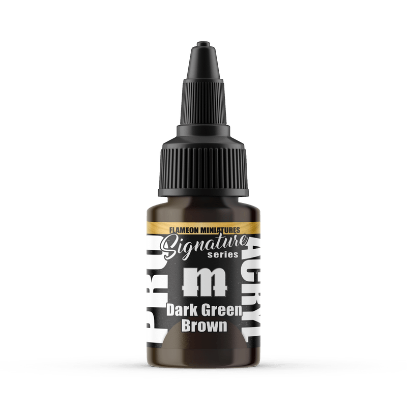 Pro Acryl Signature Series Flameon - Dark Green Brown 22ml dropper bottle