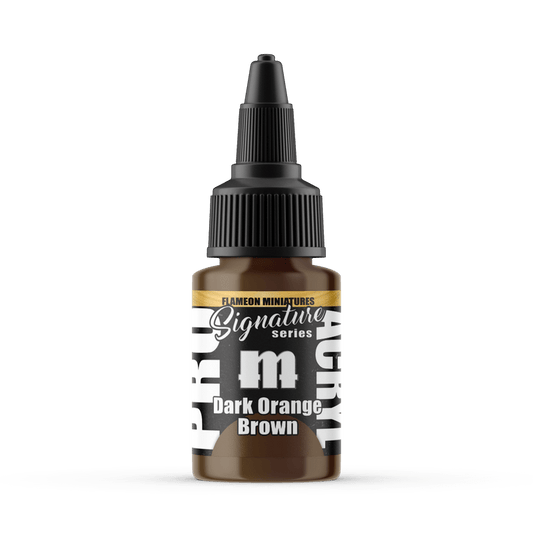 Pro Acryl Signature Series Flameon - Dark Orange Brown 22ml dropper bottle