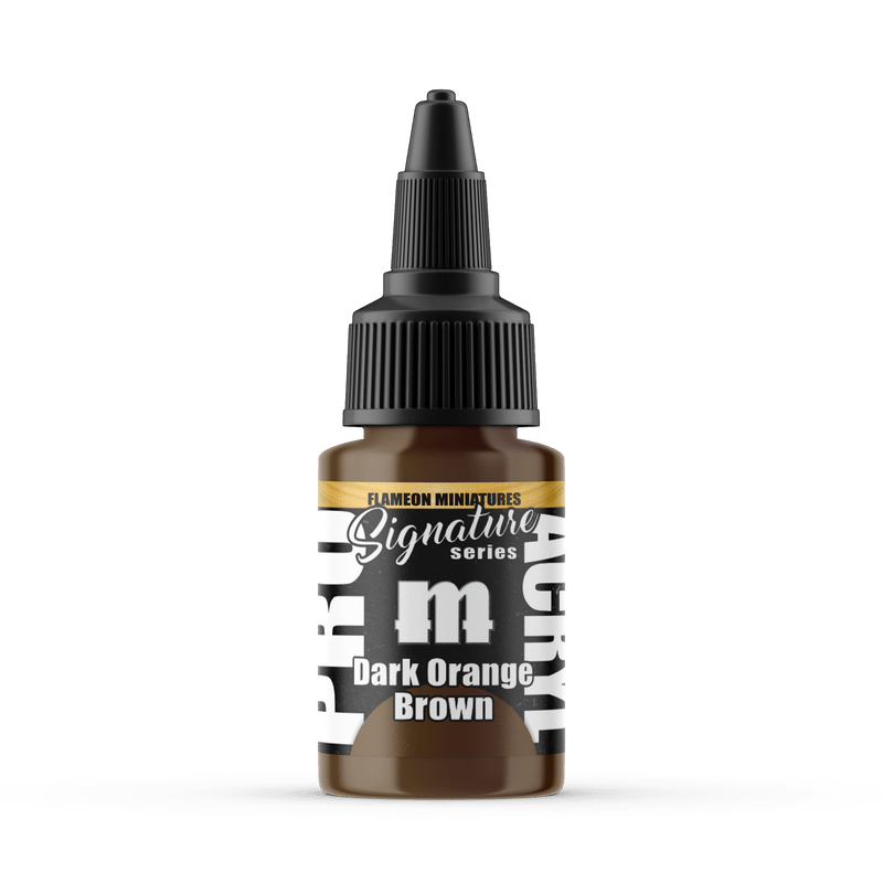 Pro Acryl Signature Series Flameon - Dark Orange Brown 22ml dropper bottle