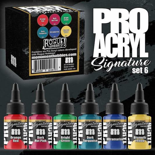 Pro Acryl Signature Series Rogue Hobbies Signature Set - 6 Colors 22ml dropper bottle