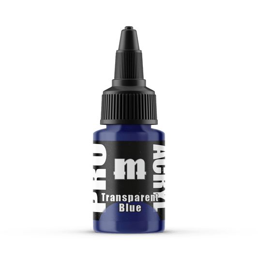 Monument Pro Acryl Transparent Blue 22ml dropper bottle