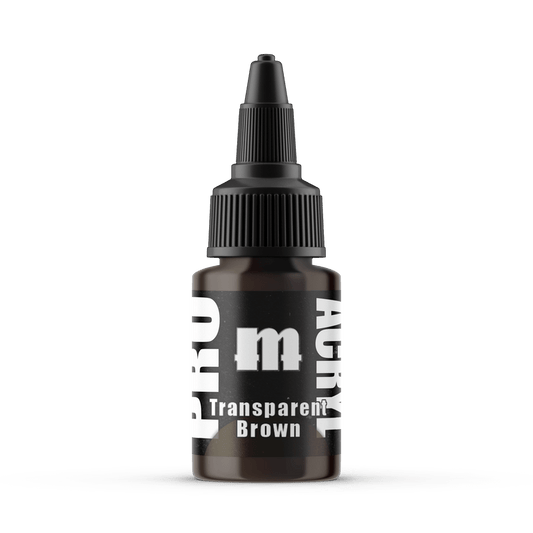 Monument Pro Acryl Transparent Brown 22ml dropper bottle