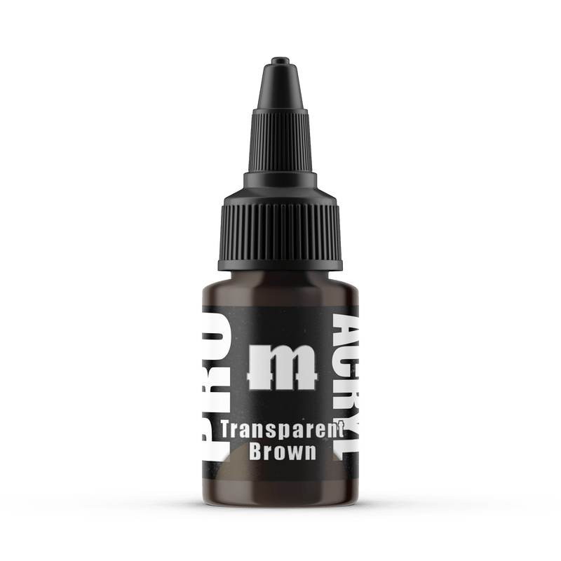 Monument Pro Acryl Transparent Brown 22ml dropper bottle