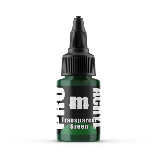 Monument Pro Acryl Transparent Green 22ml dropper bottle