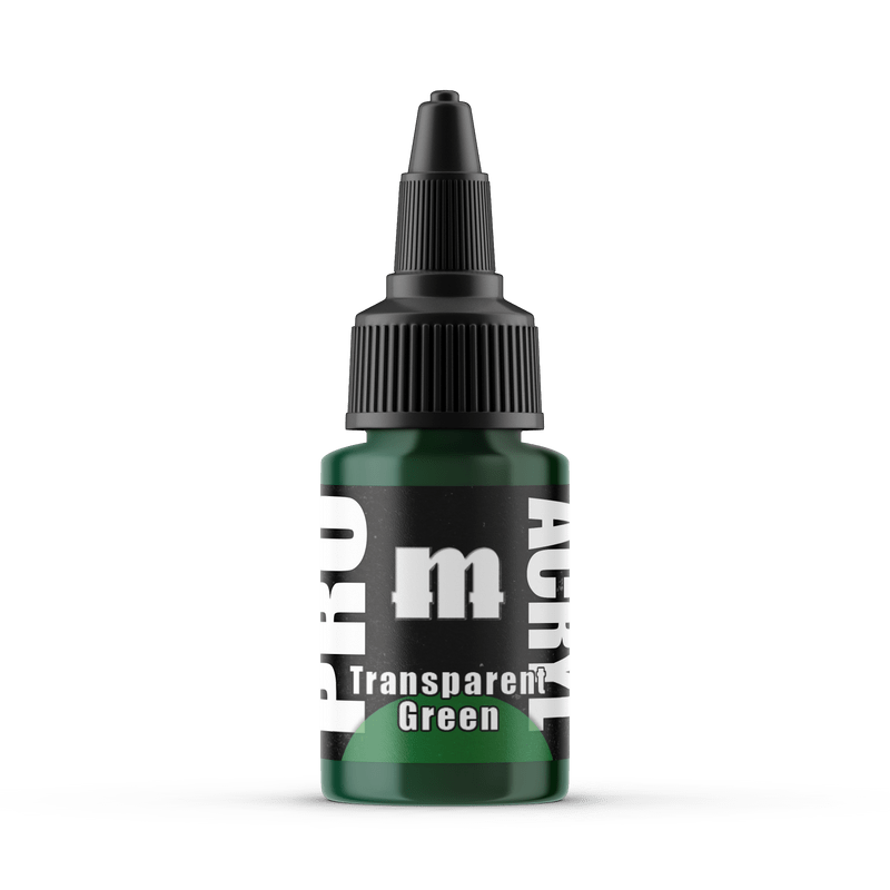 Monument Pro Acryl Transparent Green 22ml dropper bottle