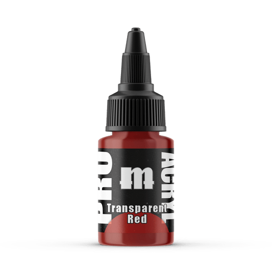 Monument Pro Acryl Transparent Red 22ml dropper bottle