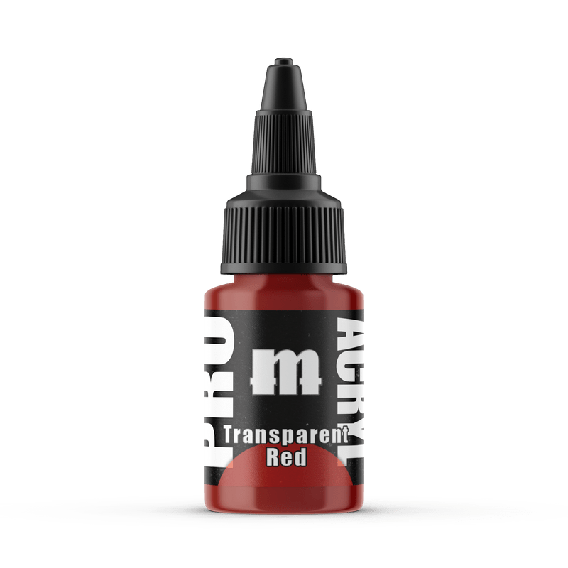 Monument Pro Acryl Transparent Red 22ml dropper bottle