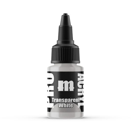 Monument Pro Acryl Transparent White 22ml dropper bottle