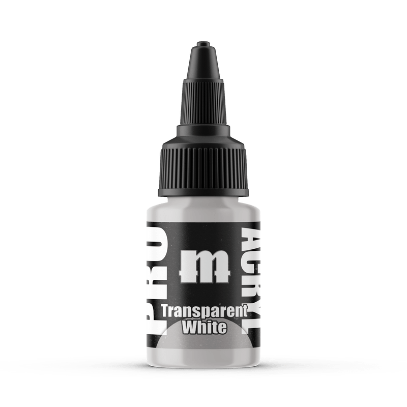 Monument Pro Acryl Transparent White 22ml dropper bottle