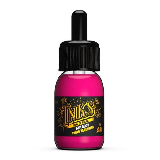 AK Interactive - The Inks - Pure Magenta AK16003 - Loaded Dice Barry Vale of Glamorgan CF64 3HD