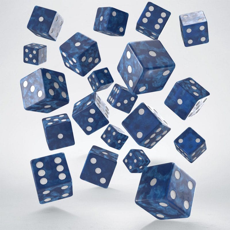 Q Workshop Dice Set Full Pack D6 Cobalt (20) - Loaded Dice
