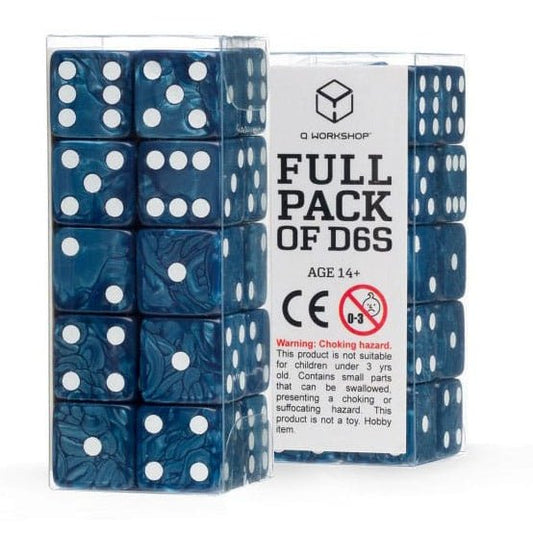 Q Workshop Dice Set Full Pack D6 Cobalt (20) - Loaded Dice