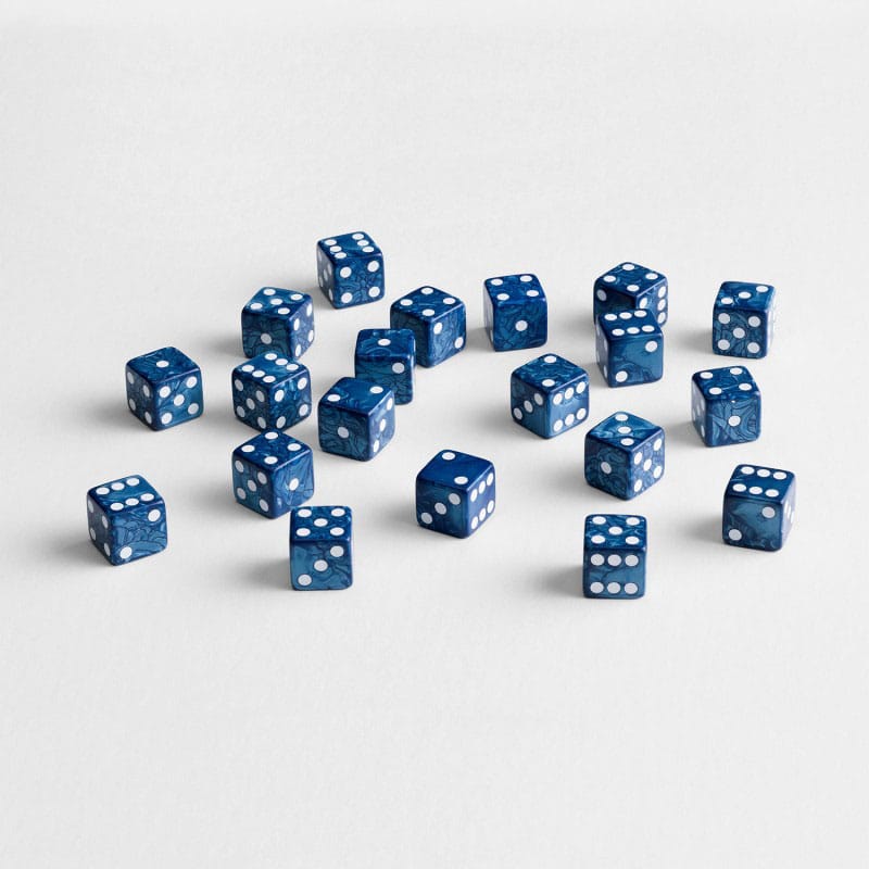 Q Workshop Dice Set Full Pack D6 Cobalt (20) - Loaded Dice