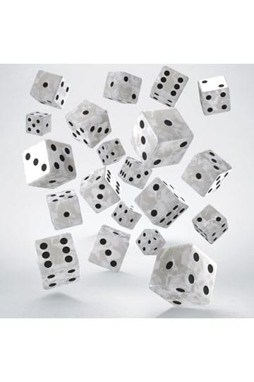 Q Workshop Dice Set Full Pack D6 Pearl (20) - Loaded Dice