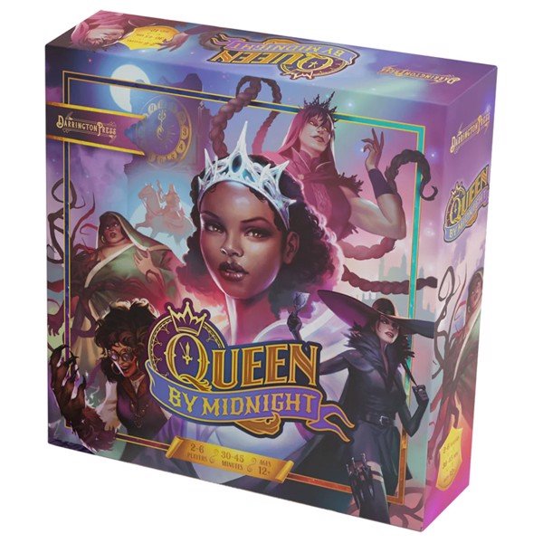 Queen By Midnight board game box with princess artwork