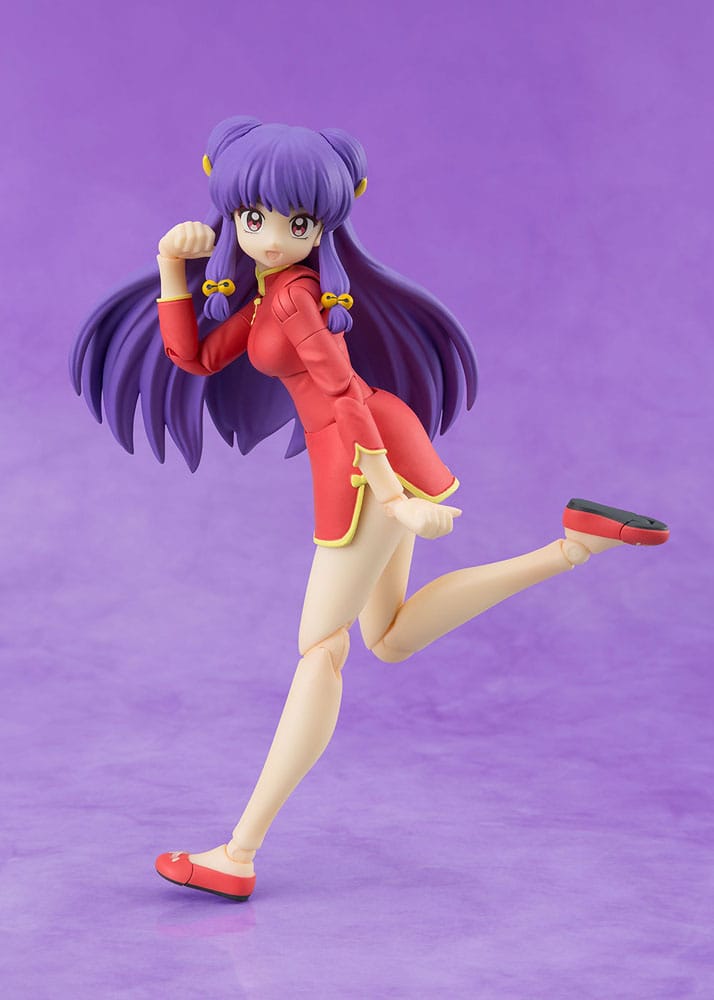 Ranma 1/2 S.H.Figuarts Shampoo figure running with one leg kicked back