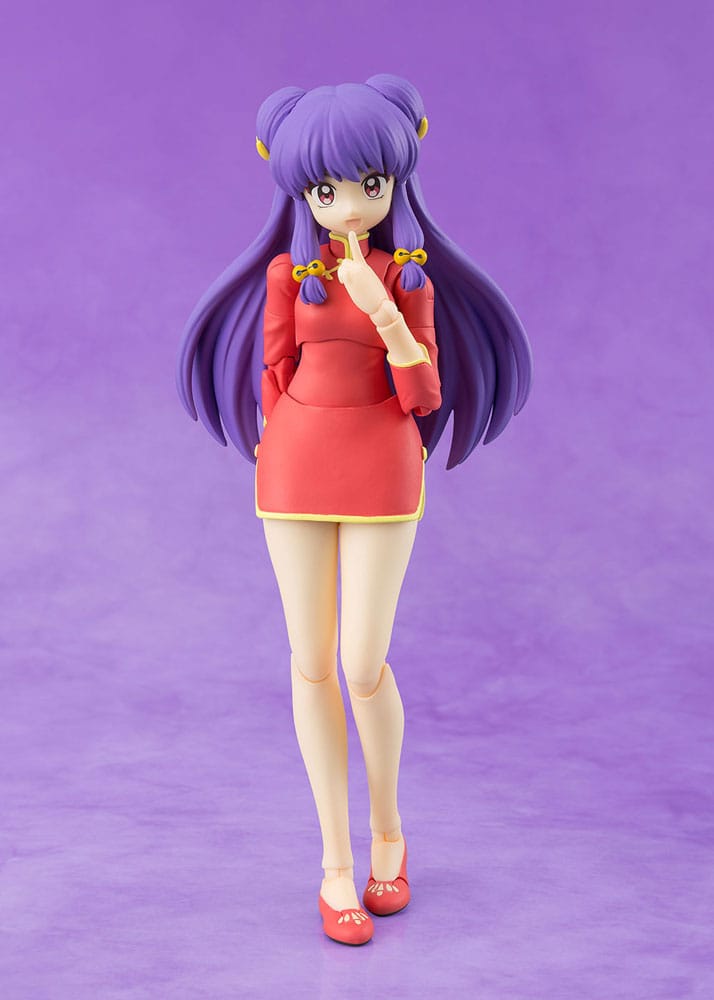 Ranma 1/2 S.H.Figuarts Shampoo figure by Bandai Tamashii Nations in red cheongsam, front view