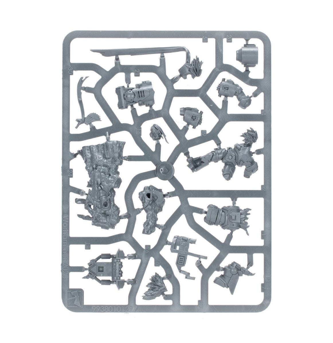 Raven Guard Aethon Shaan unpainted plastic sprue, frame 1 of 2