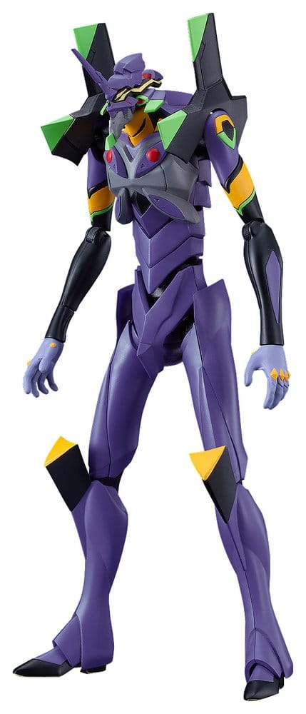 Rebuild of Evangelion Production Model-13 Moderoid kit built, purple Eva, front view