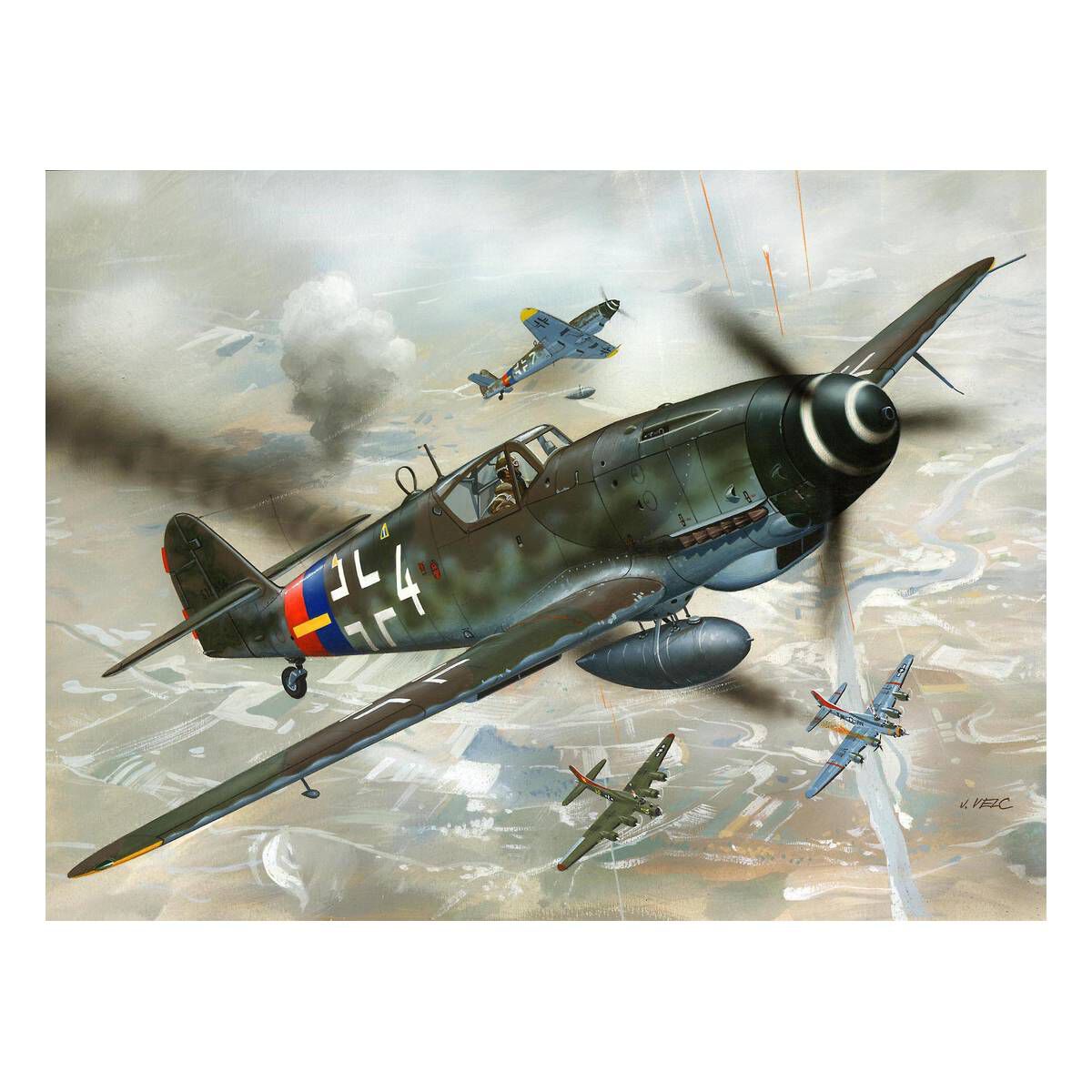 Revell Messerschmitt Bf 109 G-10 (1:72) - Loaded Dice