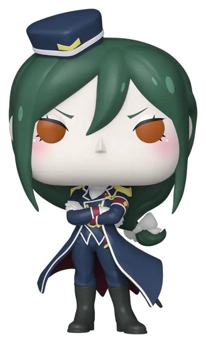 Funko Pop! Animation Crusch vinyl figure from Re:Zero in navy uniform and peaked cap, out of box